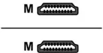 SHARKOON Adapter HDMI -> HDMI biały 1,0m
