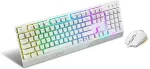 Klaviatuur Msi VIGOR GK30 COMBO WHITE MEMchanical Gaming Keyboard + Gaming Mouse Bundle 'UK Layout, 6-Zone RGB Lighting Keyboard, Dual-Zone RGB Lighting Mouse, 5000 DPI Optical Sensor, Center'