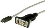 ROLINE 12.02.1164 serial cable Black 1.8 m USB Type-C DB-9