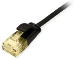 EQUIP Patchkabel Cat6A SlimFlex U/UTP 0.25m schw.LSZH 2xRJ45 Polybeutel