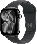 APPLE Watch Series 11 GPS 46mm Aluminium Geh&auml;use Diamantschwarz mit Sport Band Schwarz- M/L