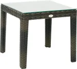 Home4you Abilaud WICKER 50x50xH45cm, tumepruun