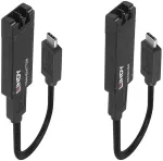 Lindy Fibre Optic USB 3.2 Type C Extender (black, max. range 100 meters)