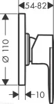 Hansgrohe Vernis Blend 71649670, juodas matinis