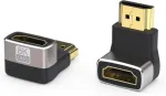 PREMIUMCORD 8K Adapter connector HDMI A - HDMI A, F/M, angled 90&deg;