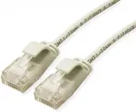 ROLINE GREEN UTP Patchkabel Cat.6A (Class EA), LSOH, slim, grau, 1,5 m