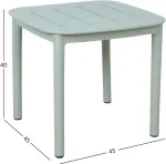 Home4you Laud MANGO 45x45xH40cm, rohekashall plastik
