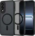 Tech-Protect Kaitse&uuml;mbris Magmat MagSafe, OnePlus Nord 5, matt l&auml;bipaistev musta &auml;&auml;rega, Qi2/MagSafe toega,