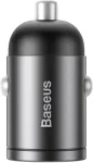 Baseus Autolaadija adapter 30W USB-C juhtmele, PD (Power Delivery) kiirlaadija, must,