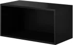 Cama MEBLE Cama open storage cabinet ROCO RO4 75/37/37 black