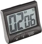 TFA Dostmann TFA -Dostmann Digitaler Timer und Stoppuhr - Digitaler K&uuml;chentimer - Schwarz - 99 min - Kunststoff - LCD - Magnetic (38.2021.01)