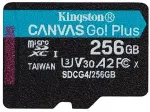 M&auml;lukaart Kingston Canvas Go Plus A2/Micro SDXC/256GB/UHS-I U3 / Class 10