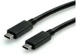 ROLINE USB 3.2 Gen 2 Kabel C-C ST/ST 10Gbit/s Emark 100W schwarz 0.5m