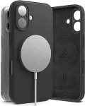 RINGKE iPhone 16 silikoonist magnetkaitse Black
