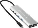 J5 create USB4 8K MULTI-PORT HUB SPACE GREY