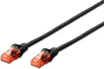 Digitus CAT 6 U-UTP PATCH CABLE CU. PVC LENGTH 0.25M COLOR BLACK