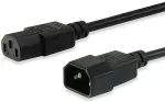 Equip Kaltger&auml;teverl.-Kabel IEC C14->IEC C13 St/Bu 3.00m PVC Polybeutel