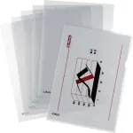 Herlitz Aktenh&uuml;lle A4 PP klar ob/re off. 10er Packung