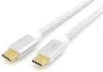 EQUIP Kabel USB-C3.2->C Gen2 4K PD100W St/St 0.50m wei&szlig;