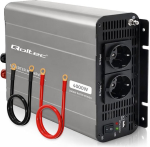 QOLTEC Przetwornica napięcia MS Wave | 12V na 230V | 2000/4000W | USB | Kompatybilna z LiFePO4 GEL AGM