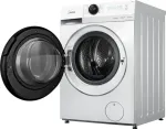 MIDEA | Washing machine with dryer | MF200D80WB/1/W-HR | Energy efficiency class A/D | Front loading | Washing capacity 8 kg | 1400 RPM | Depth 48 cm | Width 60 cm | Display | LED | Drying system | Drying capacity 6 kg | Steam function | White