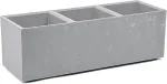 LAMELA FLOWERPOT PLASTIC KARO 90X30X30CM GREY