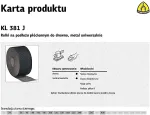 Kambukka KLINGSPOR CLOTH BACKING ROLL KL381J 200mm gr. 40 (30mb)