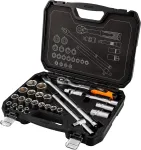 NEO TOOLS Zestaw kluczy nasadowych 1/2", 25 szt., satynowy
