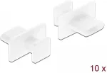 DeLOCK Staubschutz f&uuml;r USB Type-C&trade; Buchse mit gro&szlig;em Griff 10 St&uuml;ck wei&szlig;