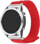 Fixed | Sporty Strap for Garmin QuickFit 22mm | 160-210 mm | Red | Nylon