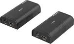 DELTACO Ethernet HDMI Extender, Up to 120m in 1080P with Cat6, Black / HDMI-221