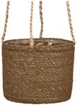 Scheurich Natural Indoor Basket planter Hanging Seagrass Brown