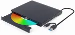 GEMBIRD External USB DVD Drive | DVD-USB-031 | Interface USB Type-C (m), USB 3.1 Gen. 1 | DVD&plusmn;R/RW / CD&plusmn;R/RW | CD read speed 24 x | CD write speed 24 x | Black