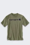 No name Koszulka Carhartt Dearborn Relaxed Logo DUSTY OLIV