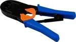 DELTACO Modular tool for 4/6/8 pin with cutter / stripper, metal / plastic IMP blue / black / orange / VK-16