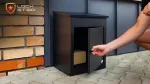 Extralink LOCKSTAR PACZKOMAT SKRZYNKA NA PACZKI 44X34X55CM STALOWA SKRZYNIA mailbox Black Parcel drop box Metal
