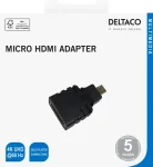 DELTACO HDMI - micro HDMI adapter 4K UHD 30Hz, black / HDMI-24-K / R00100027