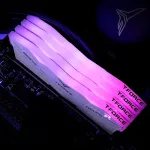 M&auml;lu TEAM GROUP DDR5 64GB - 6000 - CL - 38 - Dual-Kit - FF4D564G6000HC38ADC01, Delta RGB, XMP, white
