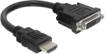 DELOCK HDMI plug > 24+5 blue 20cm