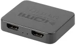 LANBERG Splitter video HDMI to 2X HDMI 4K, USB-C Port, Black | SPV-HDMI-1002