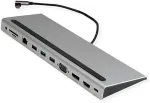 VALUE 12.99.1117 laptop dock/port replicator Wired USB 3.2 Gen 2 (3.1 Gen 2) Type-C Grey