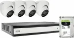 Abus Salvestusseade ABUS ABUS TVVR33843D 8-kanaliline h&uuml;briidne analoogseadmete komplekt TVVR33843D IP-j&auml;relevalve komplekt lairibaga 2960 x 1665 pikslit