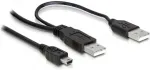 DELOCK Kabel 2x USB2.0-A Stecker > USB mini 5-pol