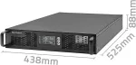 UPS QOLTEC 52285 uninterruptible power supply () Double-conversion (Online) 1 kVA 1000 W 2 AC outlet(s)