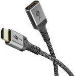 Goobay HDMI 2.1 Forl&aelig;ngerkabel 0,5 m 8K 60Hz