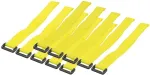Logilink Kabelbinder mit Klettverschluss gelb 10 St&uuml;ck