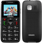 Mobiiltelefon EVOLVEO EasyPhone, mobile phone for seniors with charging stand, black