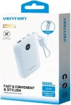 VENTION 10000mAh Powerbank 2xUSB-C 1xUSB-A 22.5W, blue