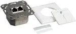 Logilink Cat.6 Wall Outlet 2xRJ45 STP horizontal, signal white