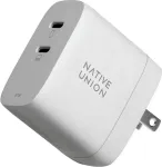 No name Native Union FAST-PD67-WHT-INT mobile device charger Laptop, Smartphone, Tablet White AC Fast charging Indoor